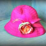 Toddler Sun Hat, Bucket Hat, In Pink With..